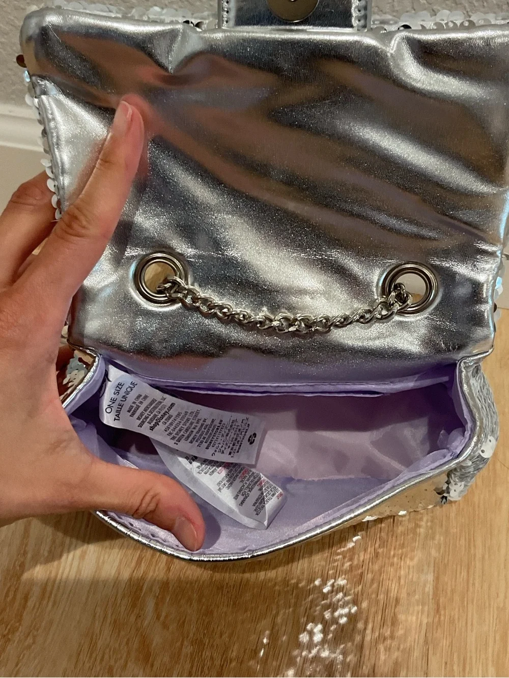 Disney glittering silver